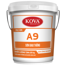 Sơn Giao Thông Hệ Nước KOVA A9- Màu Đỏ